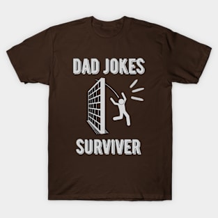 Dad Jokes Surviver - Funny Father's Day T-Shirt